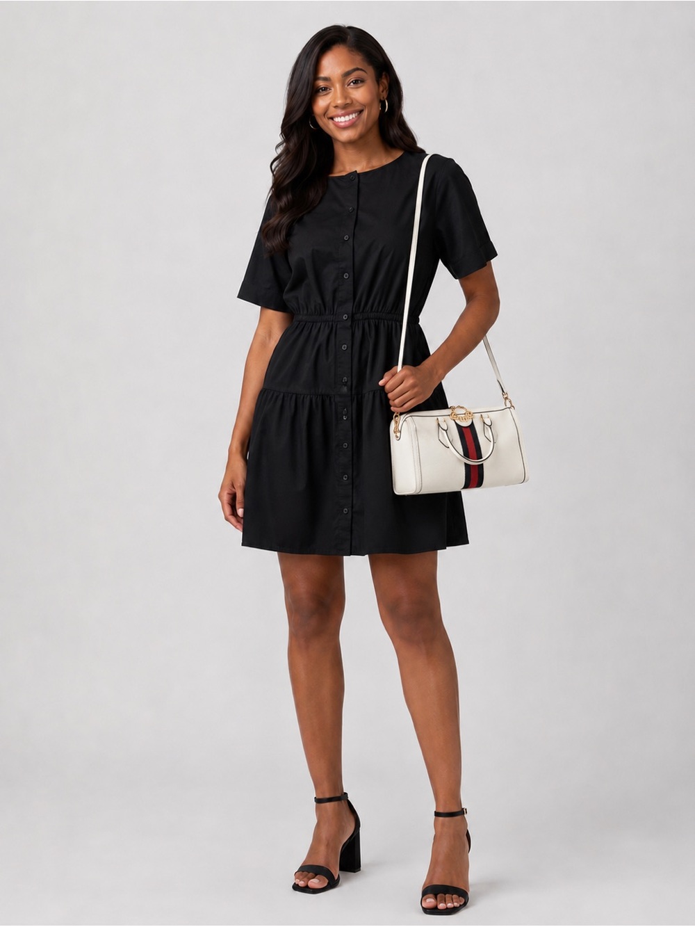 👗 GAP NWT Poplin Button-Up Mini Dress~Size L